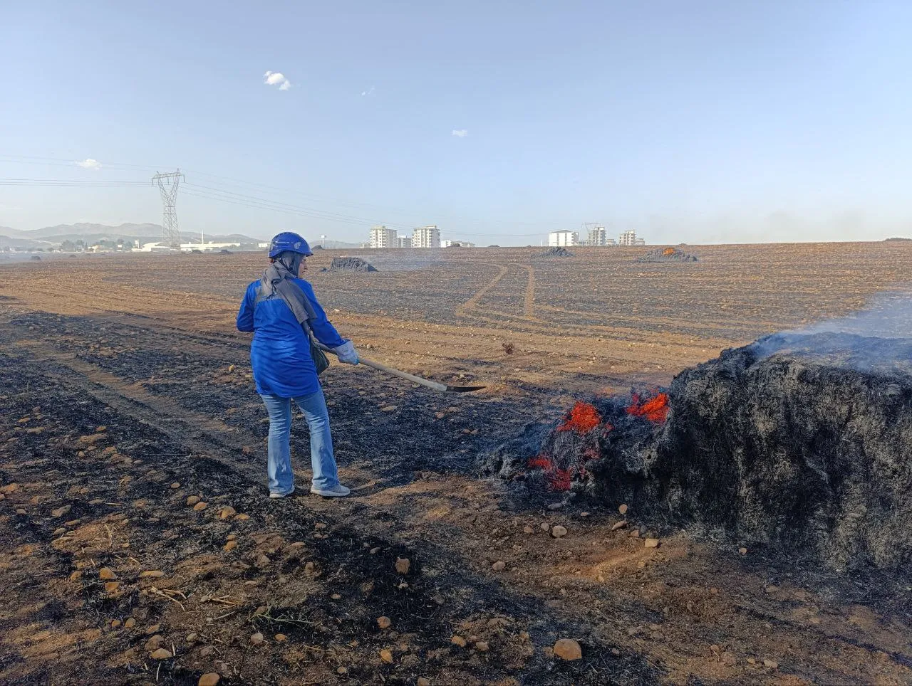 Adıyaman’da Anız Yangınına Hızlı Müdahale