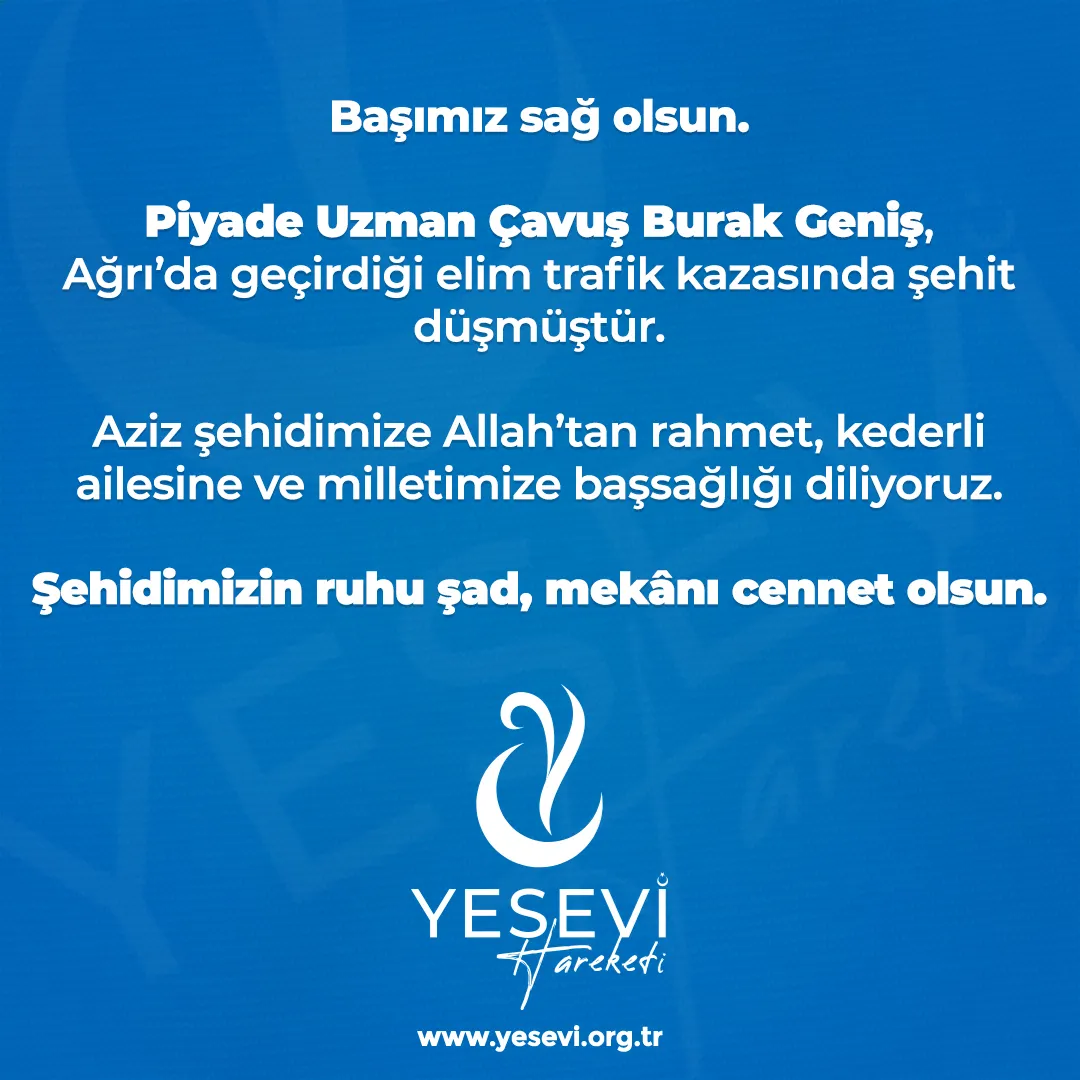 Başımız sağ olsun.