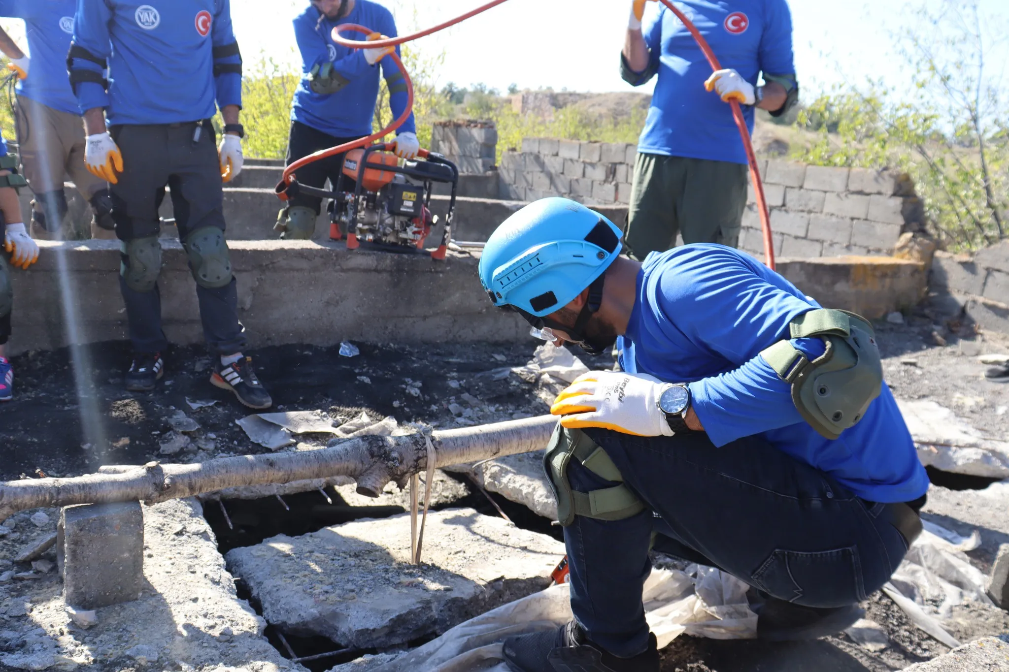 Amasya Yesevi Arama Kurtarma Ekibi Deprem Eğitimini Tamamladı