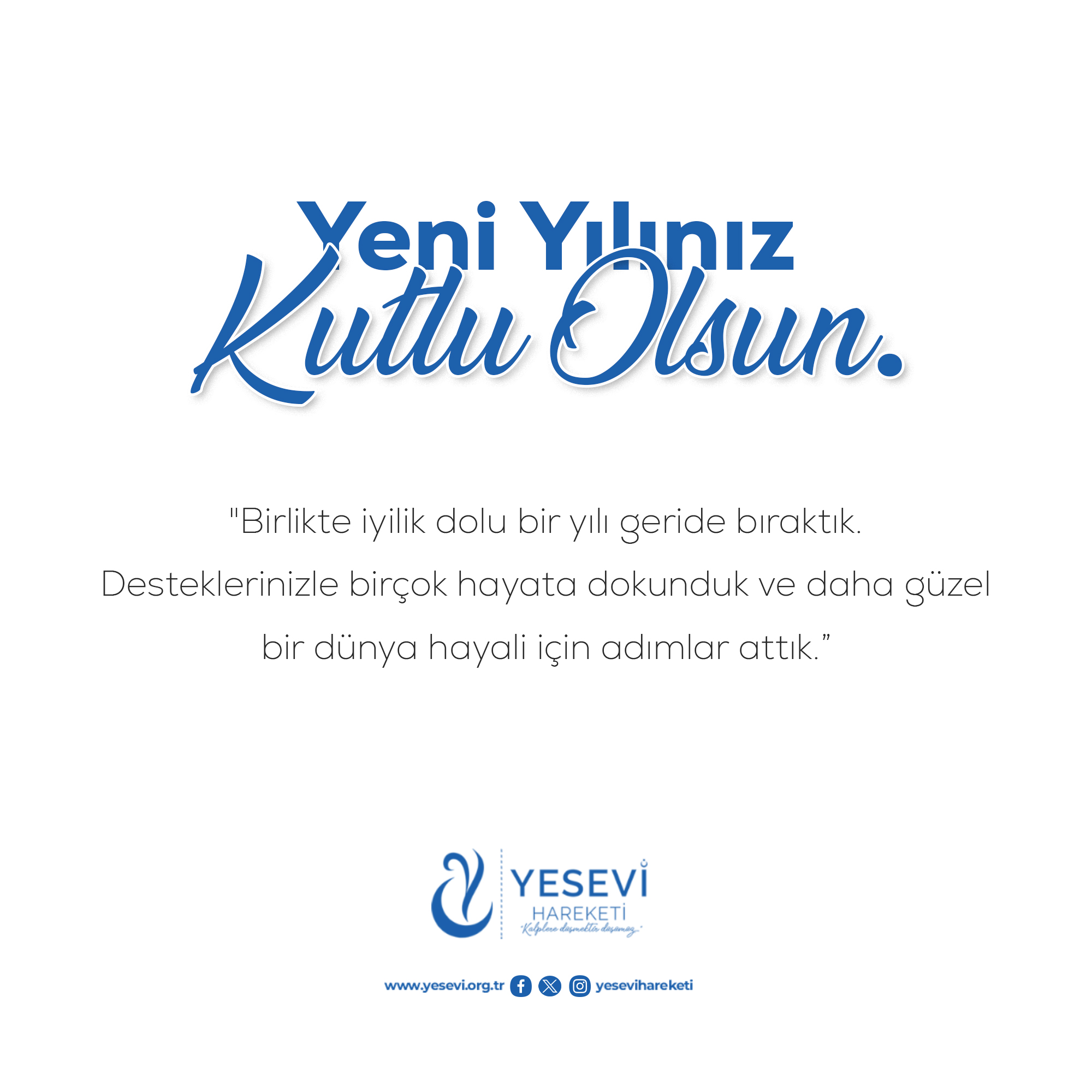 Yeni Yılınız Kutlu Olsun.