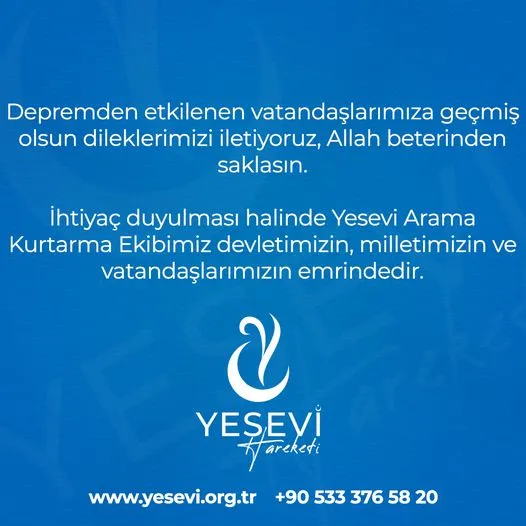 Depremden Etkilenen Vatandaşlarımıza Geçmiş Olsun Dileklerimiz